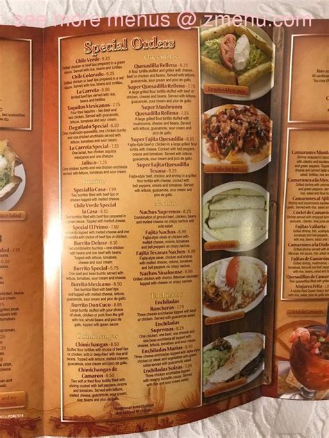 Online Menu of La Carreta Mexican Restaurant Restaurant, Summersville, West Virginia, 26651 - Zmenu