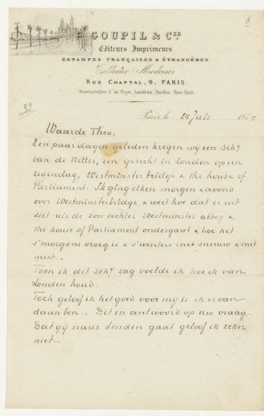 039 (039, 32): To Theo van Gogh. Paris, Saturday, 24 July 1875. - Vincent van Gogh Letters ...