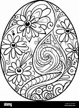 Easter Egg Color Pages sketch template
