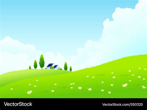 Farm house Royalty Free Vector Image - VectorStock