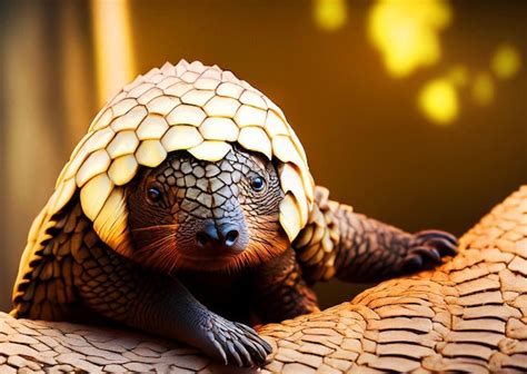 Premium AI Image | photo pangolin in the habitat