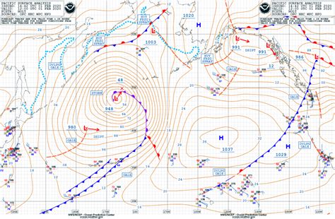 A new violent and rapidly deepening extra-tropical cyclone over the ...