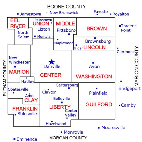 Hendricks County Indiana Map - Osiris New Dawn Map