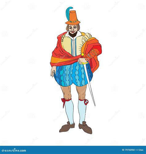 Renaissance Male Fashion Royalty-Free Illustration | CartoonDealer.com #79760961