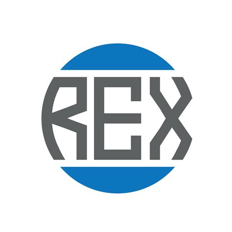 REX letter logo design on white background. REX creative initials ...