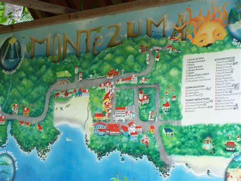 Montezuma Tourist Map - Montezuma Costa Rica • mappery