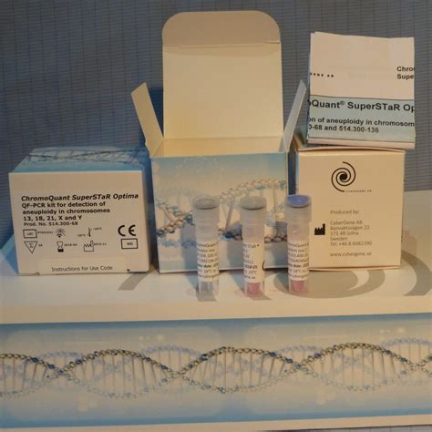 QF-PCR test kit - ChromoQuant Optima STaR/SuperSTaR - CyberGene AB - for genetic disorders / for ...