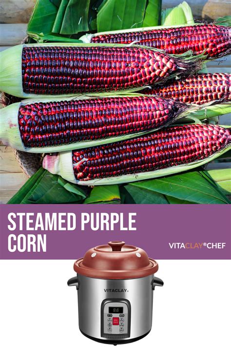 Healing Steamed Purple Corns Cooked For an Hour in Clay | Purple corn recipe, Purple corn, Corn ...