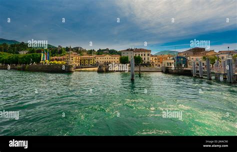 The port of Luino at Lake Maggiore - Luino, Lake Maggiore, Lombardy ...