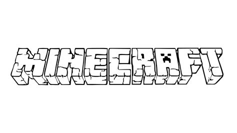 Minecraft Logo Drawing