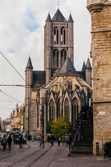 GHENT, BELGIUM - November, 2017: Architecture of Ghent City Center ...