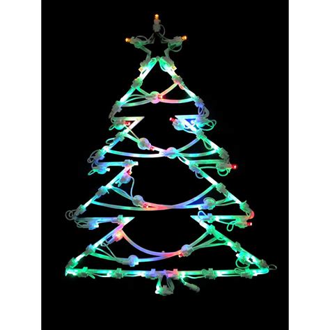 Northlight 18 in. LED Lighted Tree Christmas Window Silhouette ...