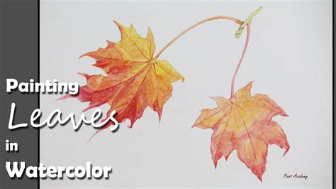 fall leaves watercolor painting - Macroscopic Blogging Picture Gallery