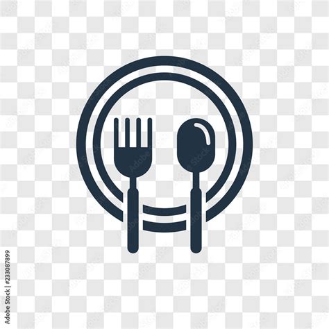 Food vector icon isolated on transparent background, Food transparency logo design Stock Vector ...