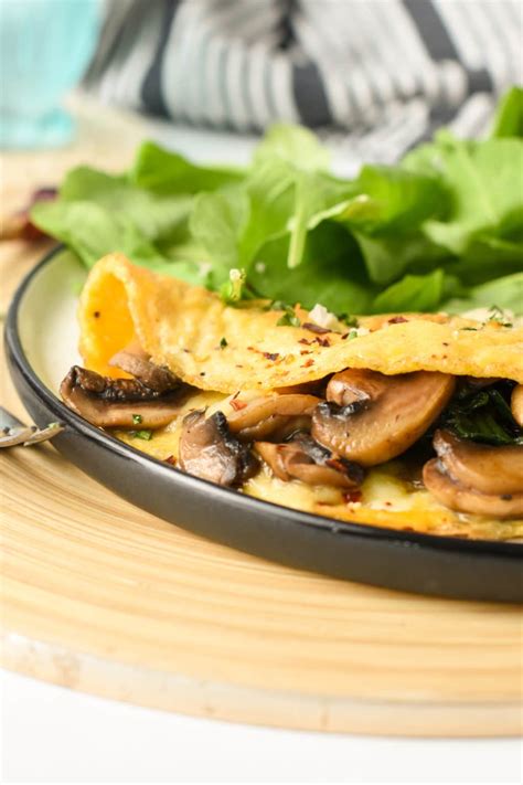 Spinach Mushroom Omelette - Sweet As Honey