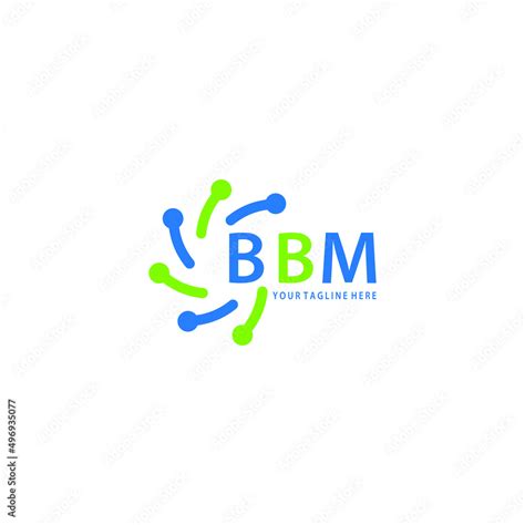 BBM logo design initial creative letter on white background. BBM vector ...