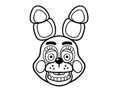 Bonnie Toy Face from Five Nights at Freddy's coloring page ...