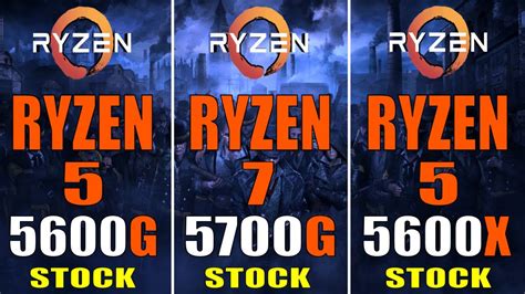 RYZEN 5 5600G vs RYZEN 7 5700G vs RYZEN 5 5600X || PC GAMES TEST ...