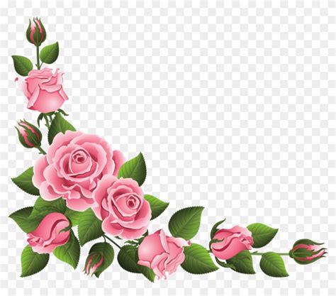 Rose Clip Art Flower Border Design