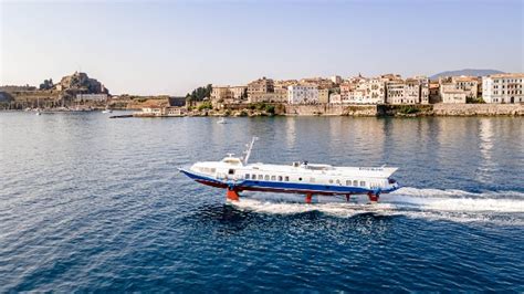 Corfu - Paxi Hydrofoil Route with Kerkyra Lines | Ferryhopper