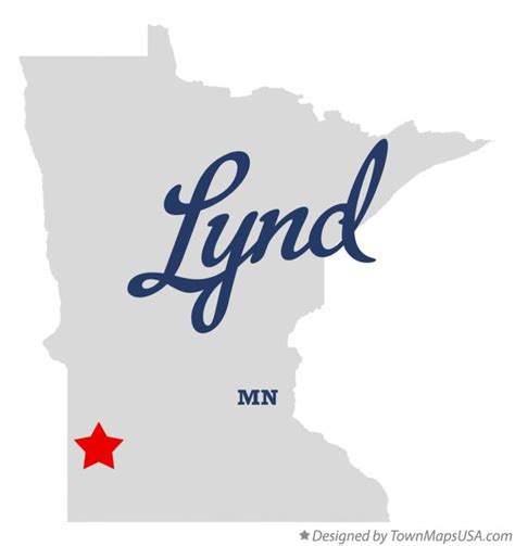 Map of Lynd, MN, Minnesota