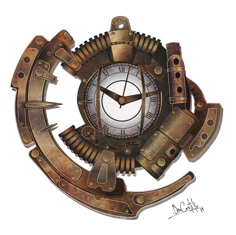 Steampunk clock by nary-san on DeviantArt