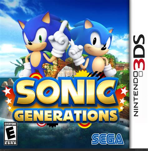 Sonic Generations Nintendo 3DS Box Art Cover by Luigi53