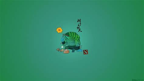 HD wallpaper: tidehunter, dota 2, chibi, simple art, dota 2 tidehunter ...