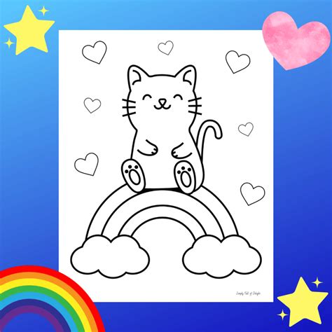 Cute Kitty Coloring Pages for Kids (Free Printable!)