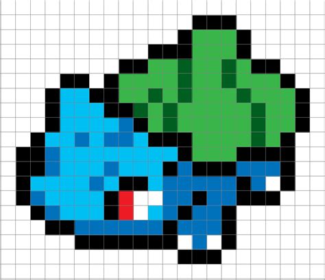 Archivo STL 001 Bulbasaur pixel art・Plan para descargar y imprimir en 3D・Cults