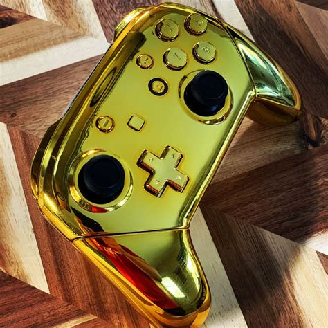 Custom Chrome Gold Switch Pro Controller | Etsy in 2021 | Switch, Charging cord, Nintendo switch