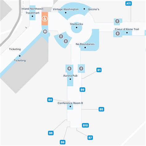 Spokane Airport Map | GEG Terminal Guide