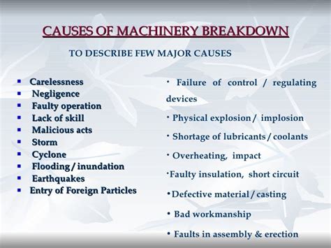 Machinery Breakdown Insurance