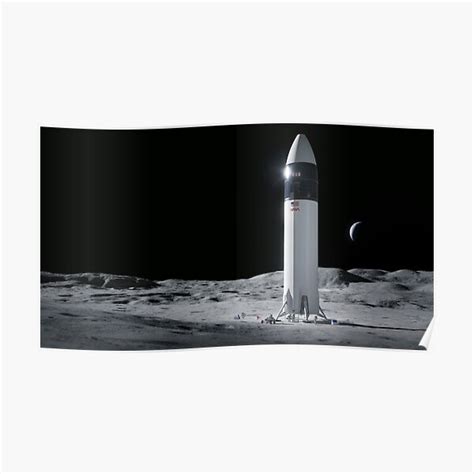 "SpaceX Lunar Lander (4K)" Poster by Star-Citizen | Redbubble