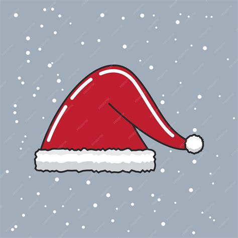 Premium Vector | Santa cap icon vector