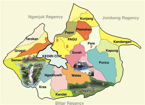 Peta Kabupaten Dan Kota Kediri - Dapatkan Dalam Resolusi Tinggi