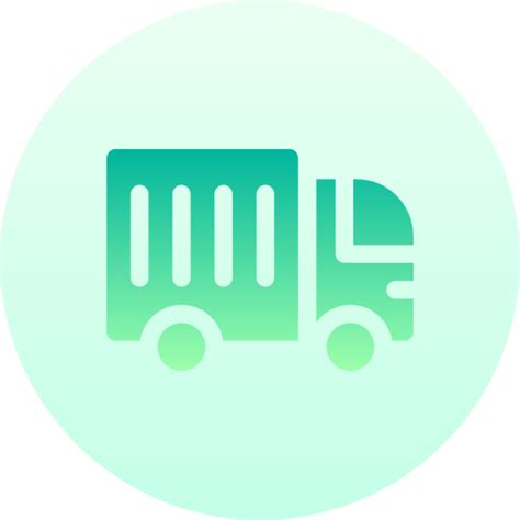 Delivery truck Basic Gradient Circular icon