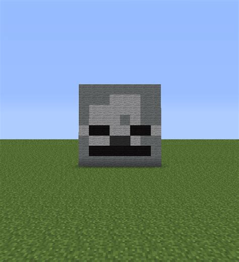 Minecraft Pixel Art Helper: Minecraft Skeleton Skull