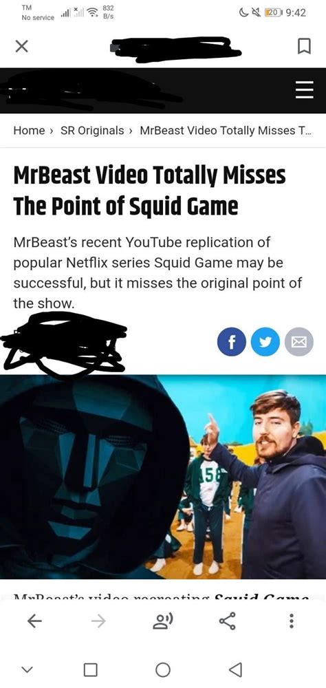 People complaining about mrbeast squid game video : r/facepalm