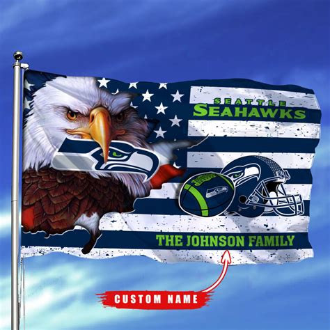 Seattle Seahawks-Flag-Custom Name – Anz3dgift.com