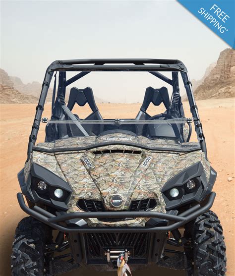 Can-Am Commander Windshield | Clearly Tough Full Folding Windshields