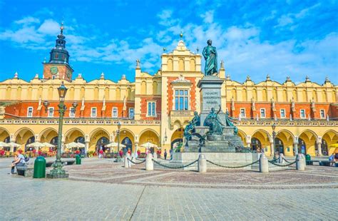 Landmarks of Krakow, Poland Editorial Stock Photo - Image of cafe ...