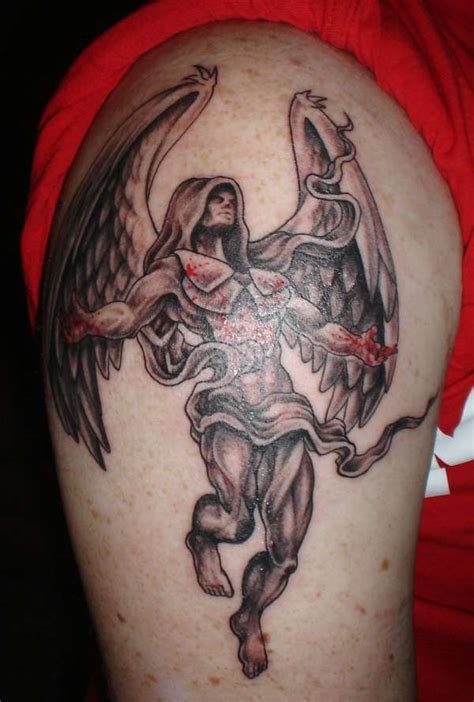 40 Best Angel Of Death Tattoos & Designs With Meaning