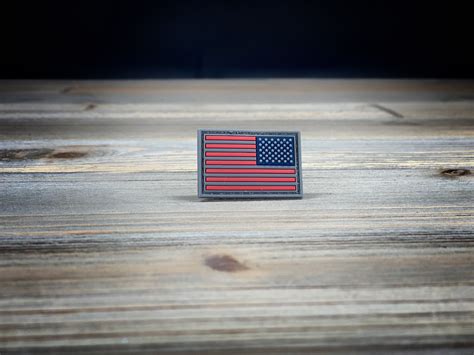 American Flag (reverse image) mini patch - freedom themed