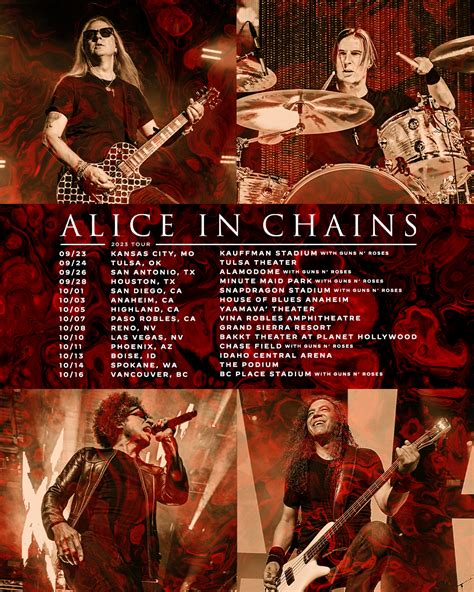 Alice In Chains Tour Dates 2024 - Geri Sondra