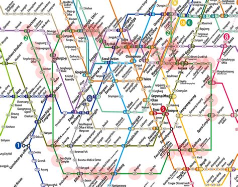 Line 2 map - Seoul subway