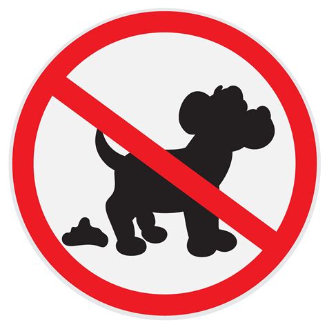 No dog poop sign | Animal Illustrations ~ Creative Market