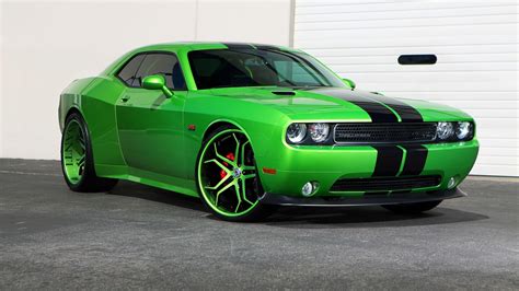 Hintergrundbilder : 1920x1080 px, Auto, Dodge Challenger, Grüne Autos ...