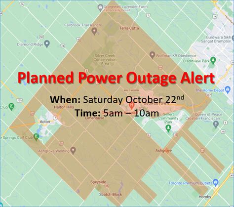 Halton Hills Hydro on Twitter: "Planned Power Outage Reminder: Hydro ...