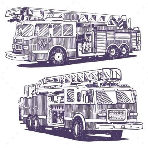 Pin on firetruck drawings